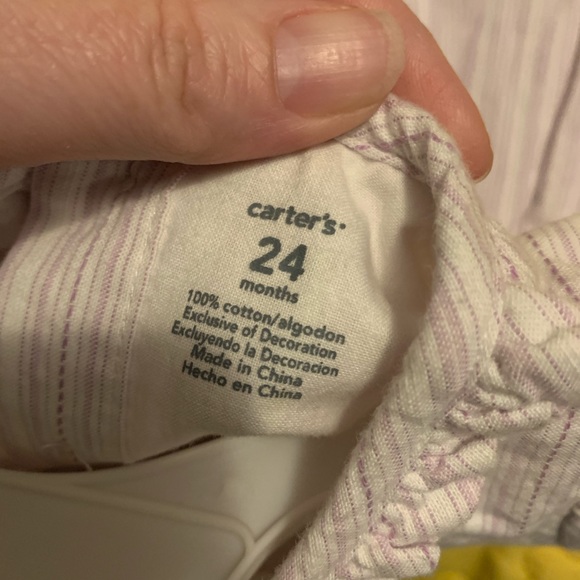 🐇 Carter’s Baby Girls Size 24 months 2 piece Easter Dress Spring Toddler - Picture 5 of 5